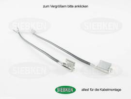 Schirmverbindungsltg. 230mm mit zwei Klemmen - Bild vergr��ern 